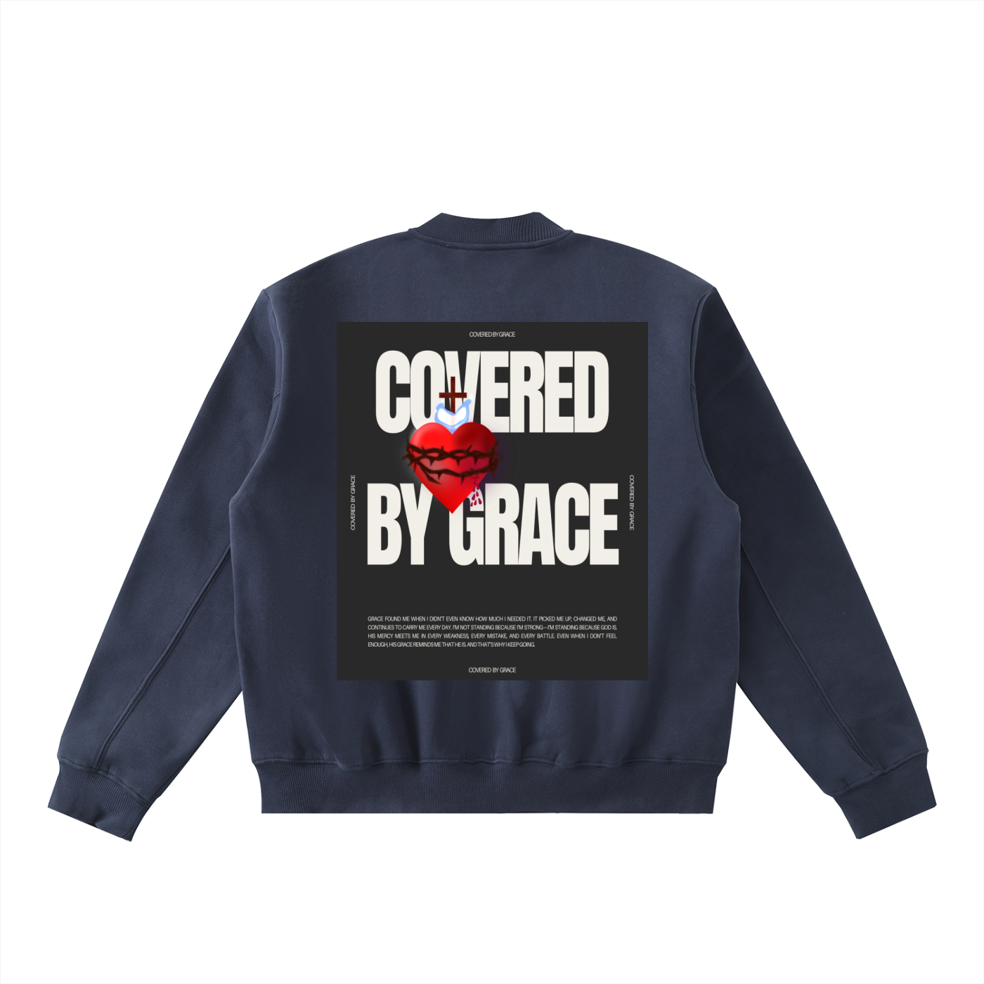 Essential Zip-Up Fleeced Varsity Jacket