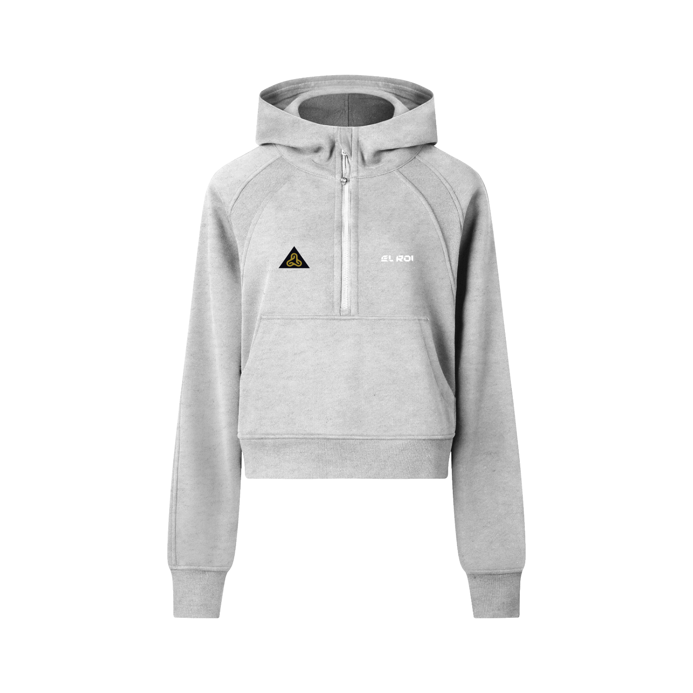 Cropped Half-Zip Hoodie