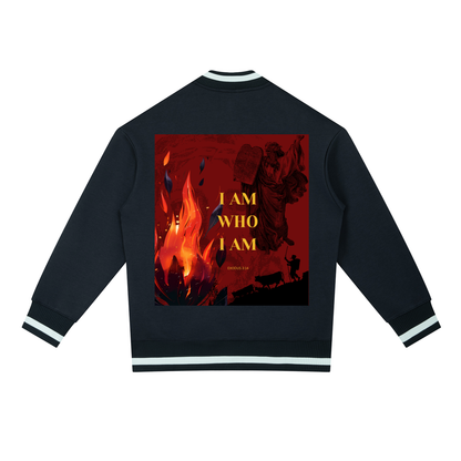 Contrast Piping Zip Bomber Jacket