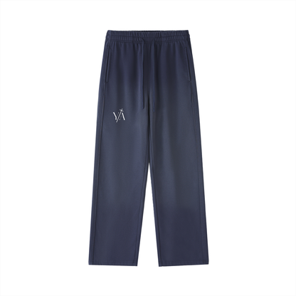 Vintage Washed Gradient Straight-Leg Sweatpants
