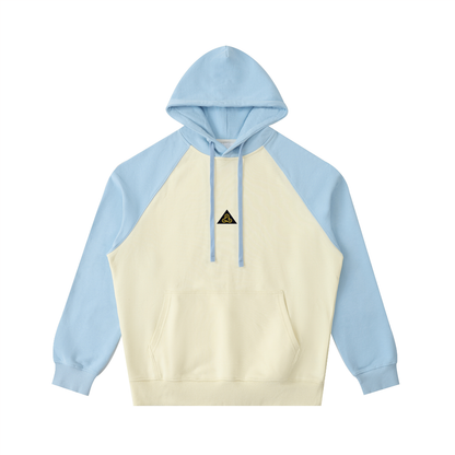 Color-Block Raglan Sleeve Hoodie