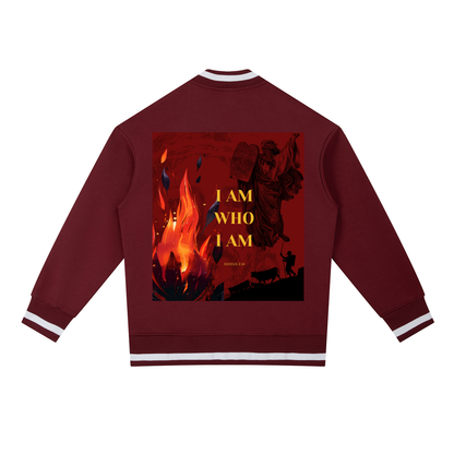 Contrast Piping Zip Bomber Jacket