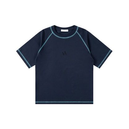 Loose Contrast-Stitched Kids' T-Shirt