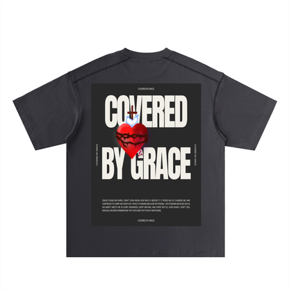 Oversized Contrast-Stitched Cotton Tee