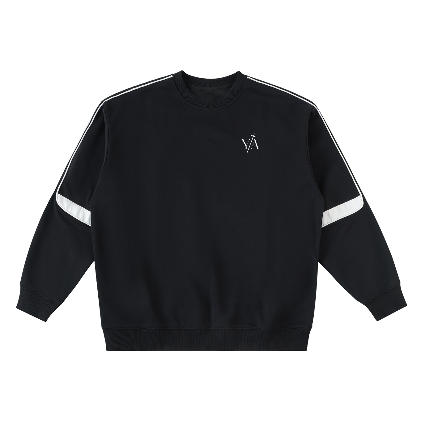Oversized Crewneck Taped Sweatshirt