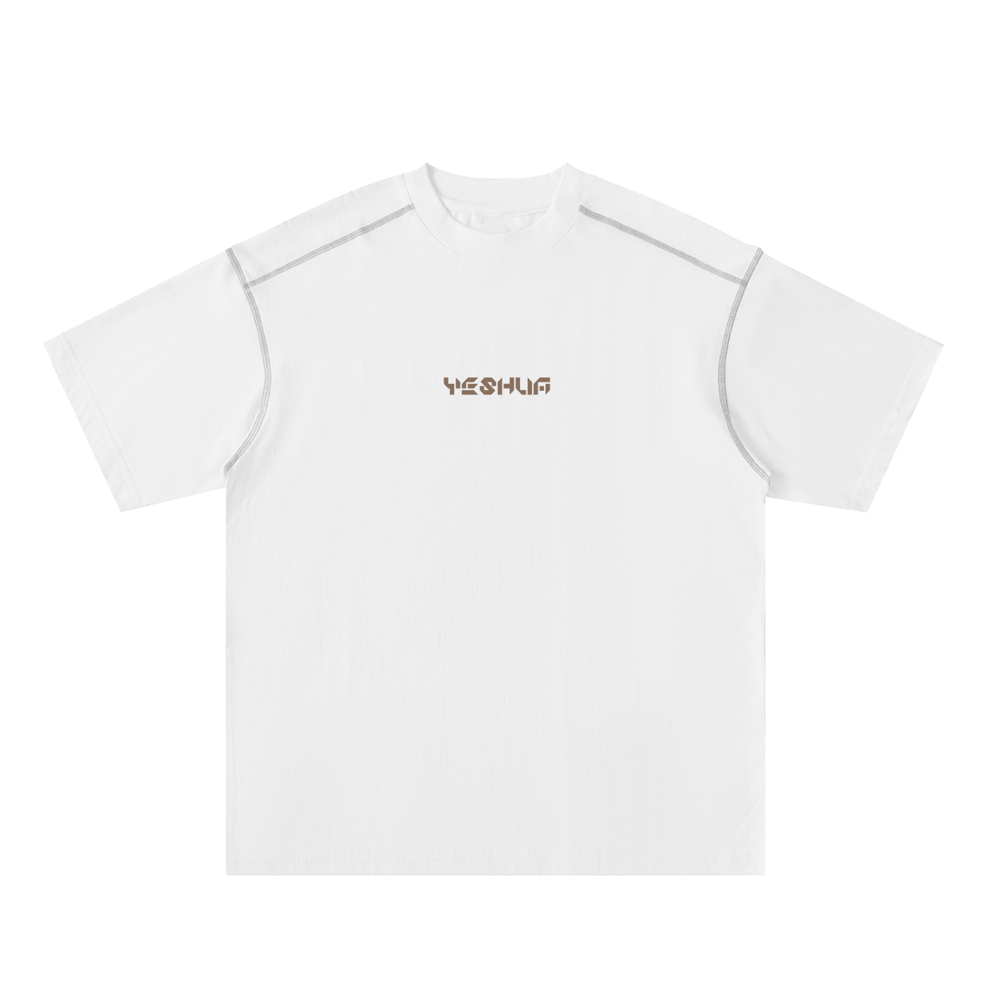 Oversized Contrast-Stitched Cotton Tee