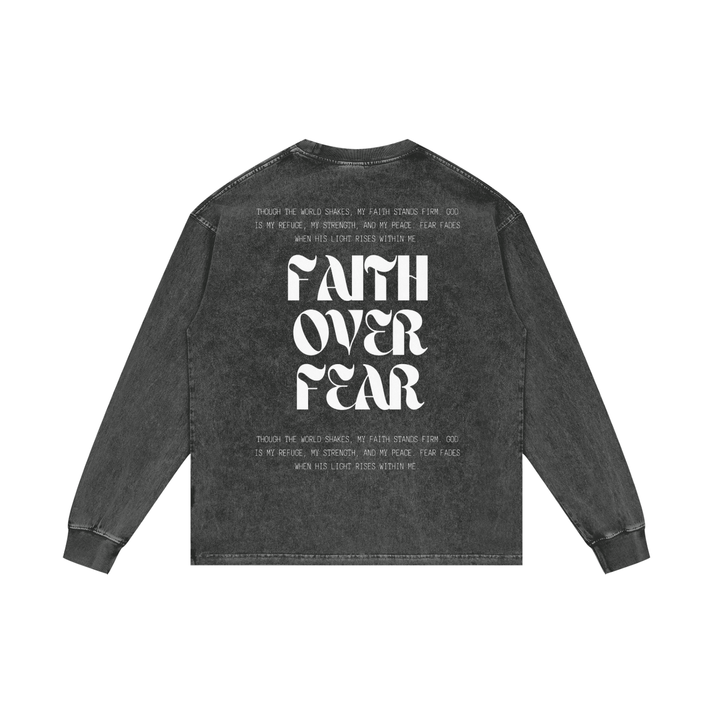 Acid Wash Oversize Long Sleeve T-Shirt