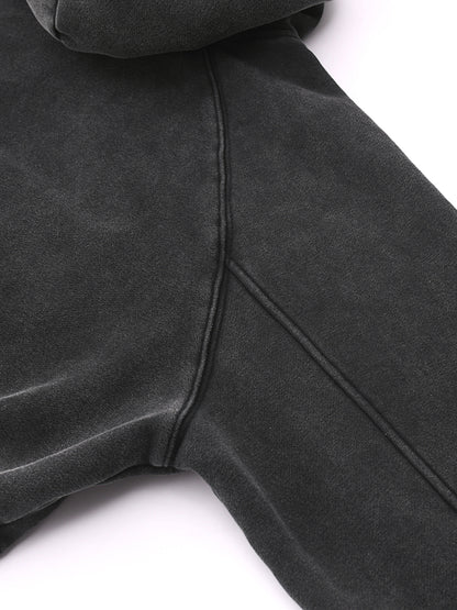 Snow Washed Cropped Hoodie