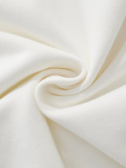 Raw-Hem Color-Block Raglan Crop Sweatshirt