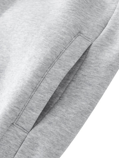 Essential Zip-Up Fleeced Varsity Jacket