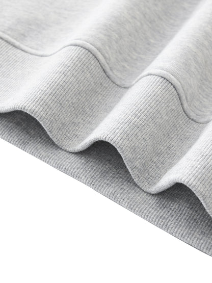 Essential Fleece Mock-Neck Crew Sweatshirt